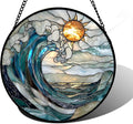 5 Cats on a Branch Stained Glass Suncatcher – 7.8 Inch